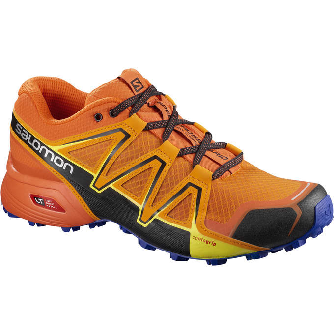 Salomon Israel SPEEDCROSS VARIO 2 - Mens Trail Running Shoes - Orange (TQFM-63741)